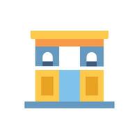 Creative Toll Booth Icon for Efficient Travel vector