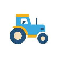 Creative Tractor Icon for Farming Operations vector