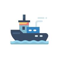Dynamic Tugboat Icon for Harbor Services vector