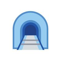 Charming Tunnel Icon for Subterranean Transport vector