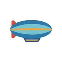 Dynamic Zeppelin Icon for Air Travel vector