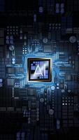 Artificial Intelligence - AI Word on Computer Processor - Top View video