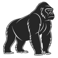 Gorilla Shadow Silhouette vector