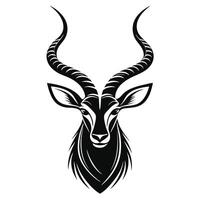 African Safari Icon of a Kudu Antelope vector