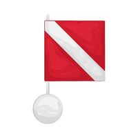 Dive Guide Flag vector