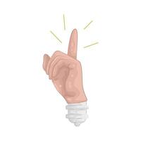 illustration of index finger vector