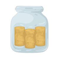 illustration of tip jar vector