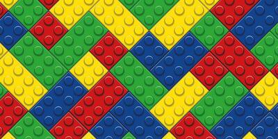 a colorful pattern of toy bricks vector
