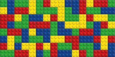 a colorful toy brick pattern with red, yellow, green and blue squares vector