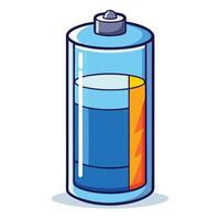 Battery With Gradient Charge Levels vector