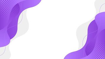 Abstract purple fluid wave background with halftone. Modern dynamic wallpaper. Suitable for banners, templates, sales, business, ads, events, presentations, web, and pages vector