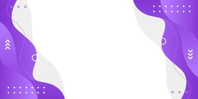 Modern purple wave background with geometric shapes, Abstract wallpaper vector