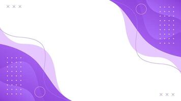 Minimalist purple geometric background with fluid wave shapes. Modern dynamic wallpaper vector