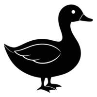 Duck Silhouette Icon for Fun vector