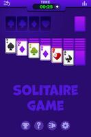 Playing solitaire on purple background UI, buttons for your Game development. Solitaire Gameplay Screen vector