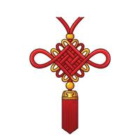 A chinese symbol with a red cross on it vector