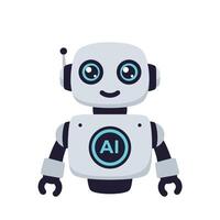 Ai robot icon illustration vector