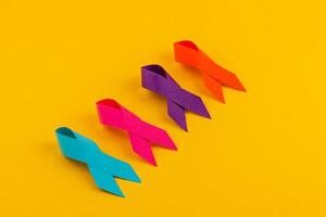 ribbons symbolize the fight against various health issues photo