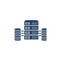 A server icon on a white background vector