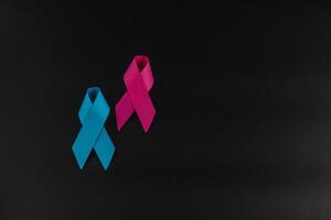 Support for global health awareness campaigns through colored ribbons photo