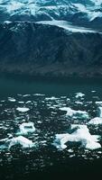 Panoramic view of big Glacier at Alaska video