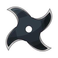 The shuriken looked sharp vector