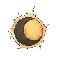 lunar eclipse illustration vector