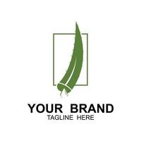 Aloe Vera logo with simple design vector