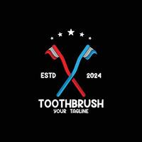 cross Toothbrush with toothpaste icon vector