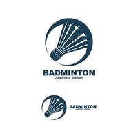 set of creative badmintion symbol design illustration vector