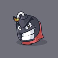 superbomb character mascot vector