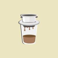 Drip coffee maker vector