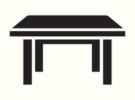 black table silhouette with a clean white backdrop vector
