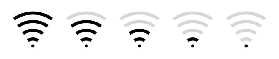 Wifi icon set. Wifi connection vector