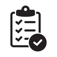 Clipboard icon. Clipboard with check mark icon symbol. vector