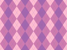 Elegant pink and purple argyle pattern. Perfect for backgrounds, textiles, fashion, or website design. This sophisticated geometric design offers a touch of classic style with a modern twist. vector