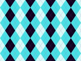 Vibrant teal and black argyle pattern. Perfect for backgrounds, textiles, or website designs. Geometric, stylish, and modern, this seamless texture offers a playful yet sophisticated aesthetic. vector