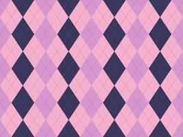 Elegant argyle pattern in soft pink and dark purple hues. Perfect for textile designs, wallpapers, website backgrounds, or any project needing a touch of sophisticated texture and classic style. vector
