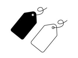 tag price icon in trendy flat style vector