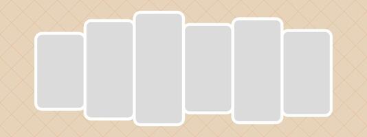 Creative Picture comics page grid layout abstract photo frames and digital photo wall vector