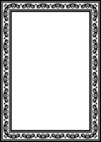 Intricate Ethnic Border with a Vintage Ornamental Frame. vector