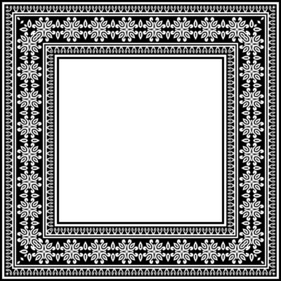 Ethnic Vintage Frame with Abstract Ornament and Ornate Detailing.