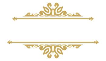Calligraphy Vintage Frame with Ornamental Border Design. vector