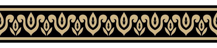Elegant Vintage Border Retro Abstract Pattern Element. vector