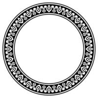 Tribal Inspired Ethnic Frame with Vintage Ornament in Abstract Style. vector