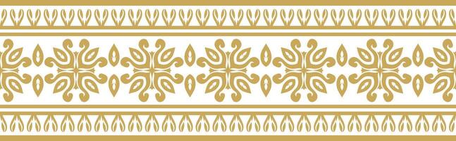 Retro Vintage Border with Abstract Ornamental Pattern Design. vector