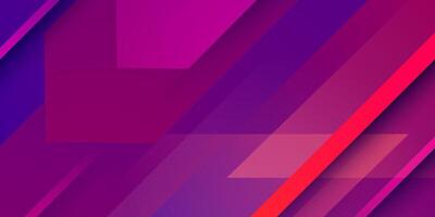 Abstract gradient purple and pink dark background. 3D overlap line pattern background. vector