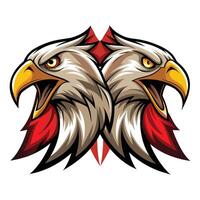 Bold and Powerful Eagle Head Graphic vector