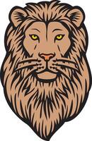 Lion Head Color vector