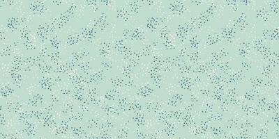 Pastel mint green spotted seamless pattern. hand drawn sketch. Plain minimalist ornament with abstract shape random dots, spots, drops snowflakes on a green background. vector